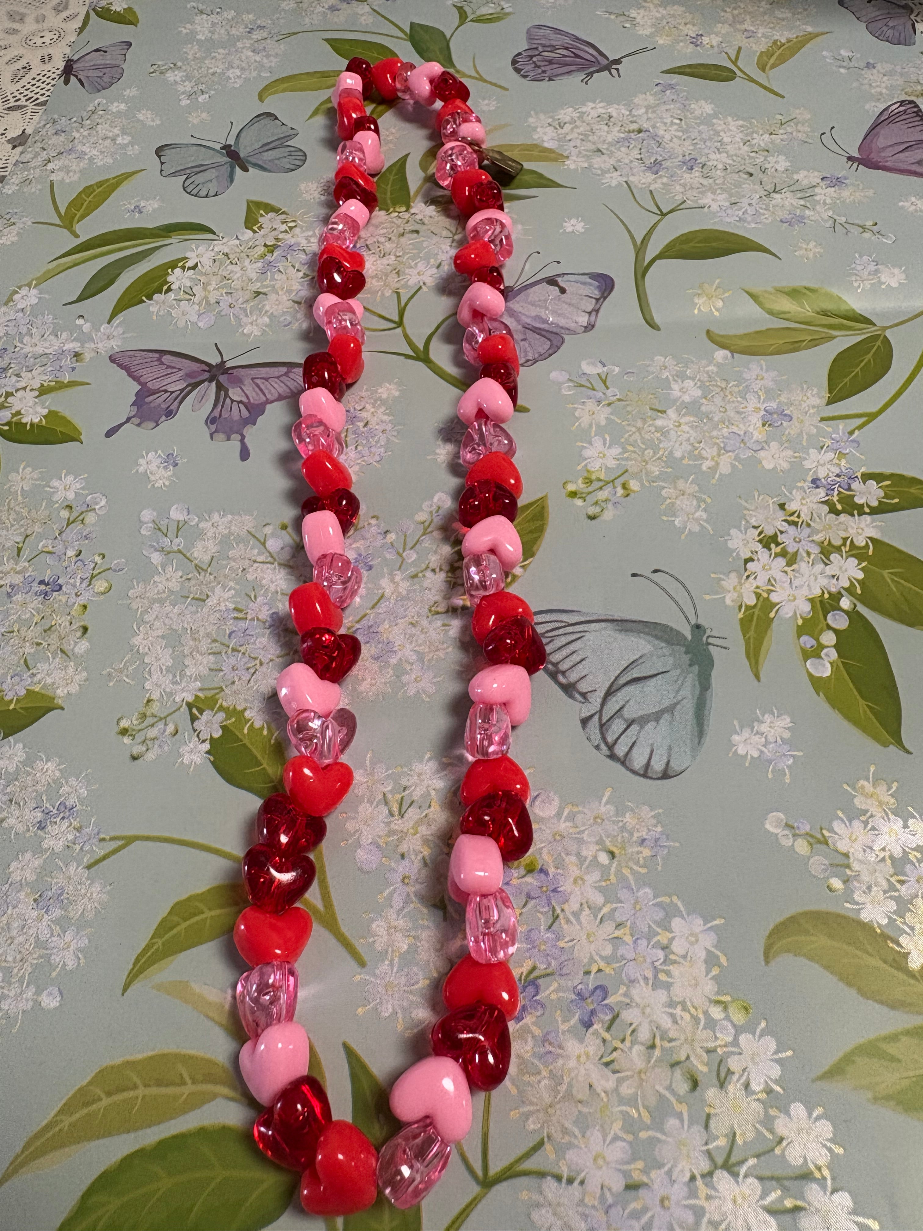 Two heart necklaces for $5